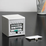 Cube Maple Click Clock